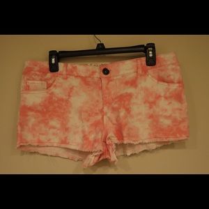 Aviva premium pink and white shorts